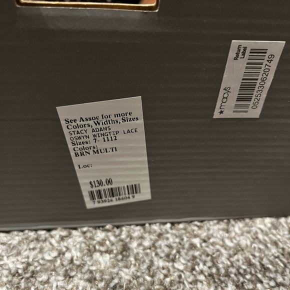 Stacy Adams OSWYN WINGTIP LACE
BROWN MULTI COLOR (New) - Picture 9 of 9